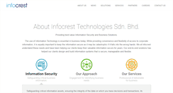 Desktop Screenshot of infocrest.com.my